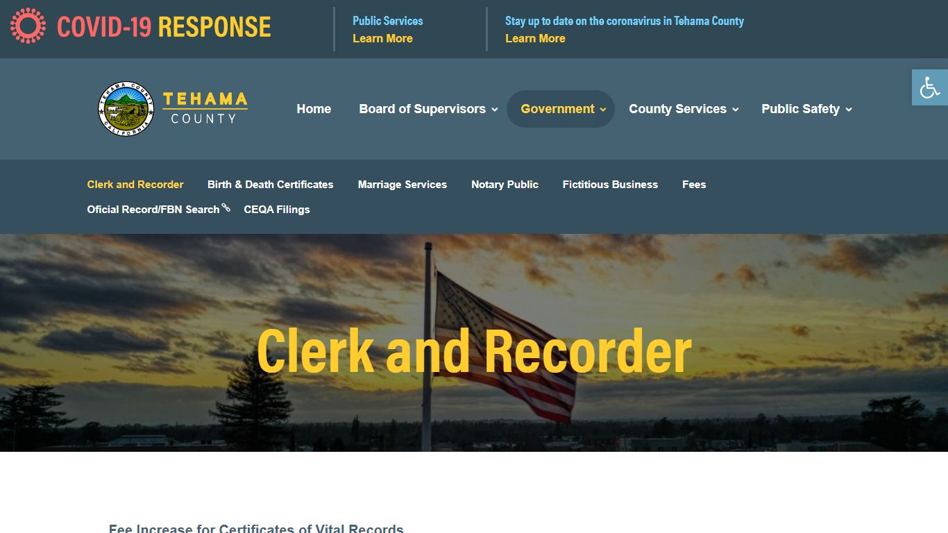 Clerk and Recorder - Tehama County